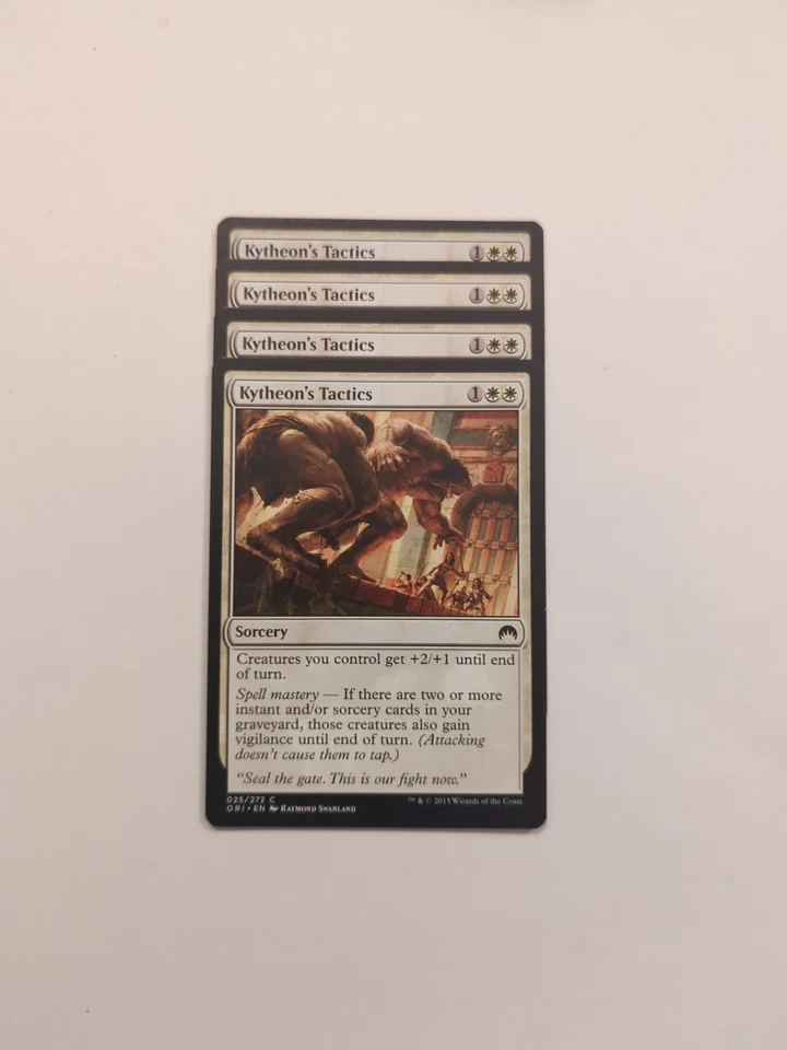 (4) Kytheon's Tactics *PLAYSET* Magic Origins Regular NM MTG - Image 1 of 1