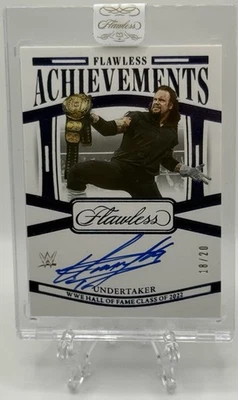 Undertaker 2024 Panini Flawless WWE Achievements HOF Sapphire On-Card Auto /20! - Image 1 of 2