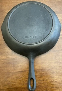 HTF-Birmingham Stove Range (BSR) 10” Cast Iron Chef Skillet (10-CHEF) - RESTORED - Picture 1 of 5