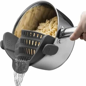 Pot Strainer, Adjustable Clip on Strainer for Pots Pans and Bowl - Picture 1 of 19