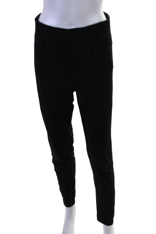 Pantalones sin cordones Ninety Percent para mujer de algodón con costura media negros talla L Foto 1 de 4