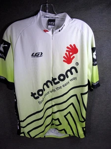 Camiseta deportiva de ciclismo Louis Garneau Tom Tom GPS patrocinador logotipos talla G/L carreras ciclismo - Imagen 1 de 4