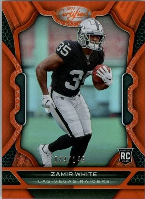 2022 Certified Mirror Orange #142 Zamir White /149 - FB - Image 1 of 2