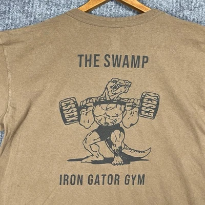 Camiseta de gimnasio Iron Gator USS Essex LHD-2 de la Marina de los Estados Unidos talla XL levantamiento culturismo Foto 1 de 4