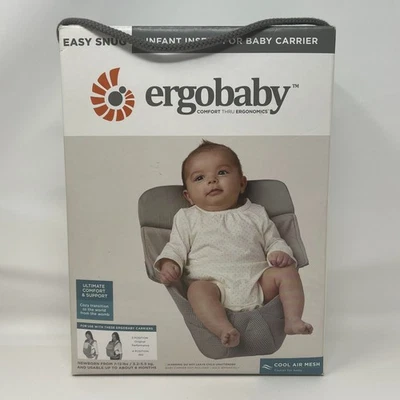 Ergobaby Inserto Infantil Para Portabebés Fácil Cómodo Nuevo Gris Foto 1 de 4