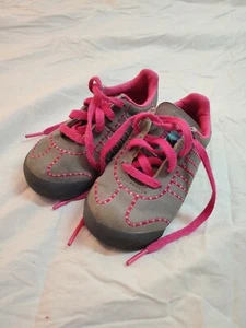 Adidas Baby Shoes Somoas Size 6k Gray Pink - Picture 1 of 5