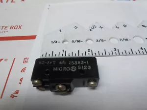 MS25383-1 HONEYWELL MICROSWITCH 250VAC/ 5AMPS SWITCH NEW OLD STOCK - Picture 1 of 7