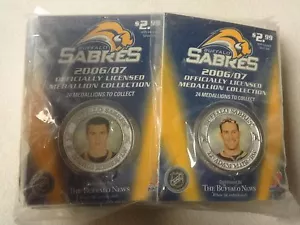 New NHL Buffalo Sabres Hockey 06/07 Medallion Collection Complete Set of 24 - Picture 1 of 2