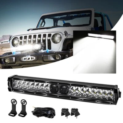 AUXBEAM 22" 5D-PRO LED Work Light Bar Driving Fog Lamp For Jeep JK Gladiator JL - Image 1 of 4