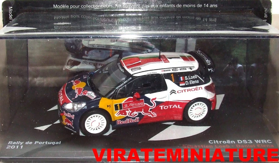 CITROEN DS3 WRC WINNER RALLYE PORTUGAL 2011 SEBASTIEN LOEB IXO ALTAYA AU 1/43 - Photo 1/1