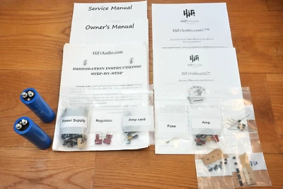 Carver M-1.5T amplifier rebuild restoration recap upgrade kit repair capacitor - Image 1 of 4