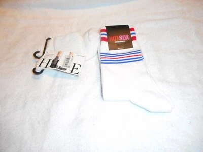 2 pares de calcetines para mujer Hue & Hot Sox blanco y multi blanco vendidos juntos (9-11) Foto 1 de 4