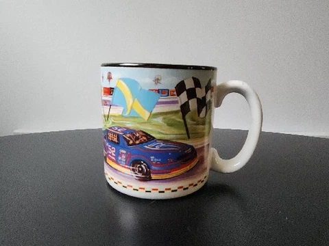 Vintage 1997 NASCAR Indianapolis Motor Speedway 500 Cars  coffee Mug Cover