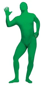Fun World Adult Men's or Women's Green Skin Suit Bodysuit Costume (#131264) NEW - Picture 1 of 3