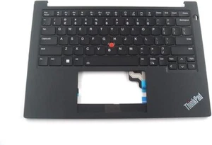 New/Orig Lenovo ThinkPad E14 Gen 5 Palmrest Keyboard Bezel US BL BLK 5M11L92509 - Afbeelding 1 van 3