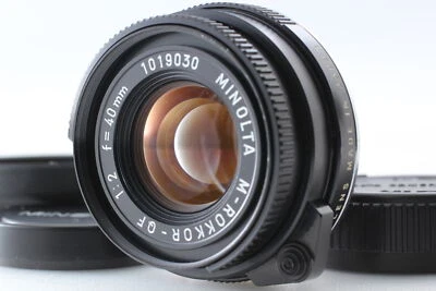 [Near MINT Hood] Minolta M Rokkor-QF 40mm f/2 Lens Leica M for CL CLE From JAPAN - Image 1 of 4