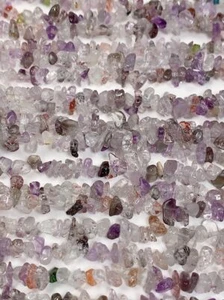 Crystal Quartz Nugget Pebble Irregular Shaped Chip Beads 32" Strand  Gemstone - Picture 1 of 10