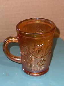 Small Late Terry Crider iridescent carnival small drinking glass Cup signed