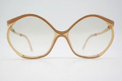 Vintage Brille Christian Dior 2085 Gold Braun Orange Oval Brillengestell - Bild 1 von 4