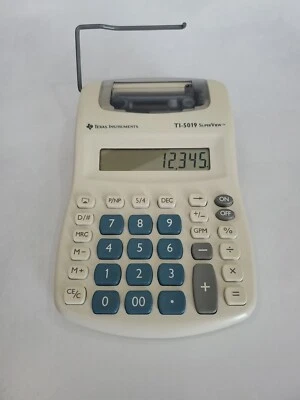 Texas Instruments TI-5019 SuperView Calculator -Not Printing Might Need Ink - Image 1 of 4