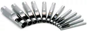 1mm – 40mm Heavy Duty Steel Silver Hollow Hole Punch Set for Leather Crafts Wood - Picture 1 of 36