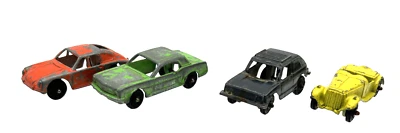 Lote de 4 juguetes TOOTSIE DE COLECCIÓN: Mustang, MG Convertible, Porsche, VW Rabbit Foto 1 de 4