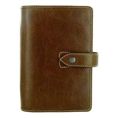 Filofax Weekly Daily Planner Malden Ochre Personal Size Leather Organizer Agenda - Image 1 of 4