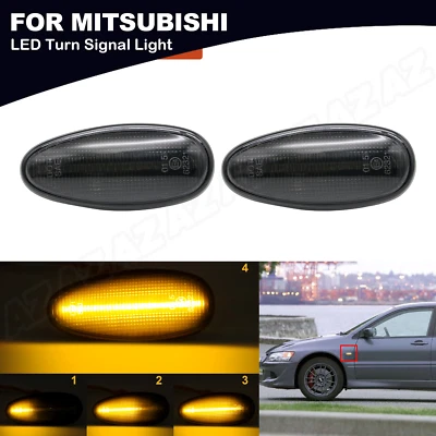 For 2001-2006 Mitsubishi Lancer Dynamic LED Side Marker Light Turn Signal Lamp — 第 1/4 张图片