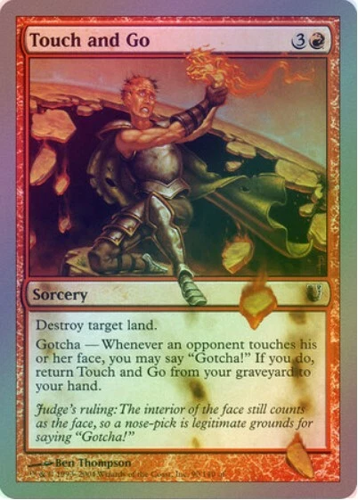 1 x Touch and Go - Foil - Unhinged - LP - Magic The Gathering - MTG - QXQ01 - Image 1 of 1