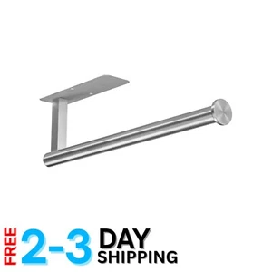 Stainless Steel Under Cabinet Paper Towel Holder Wall Mount Space Saver Kitchen - Picture 1 of 8