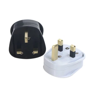 3 Pin UK Mains Plug 13A Appliance Assembly Power Cord Fuse Wiring Connector - Afbeelding 1 van 14