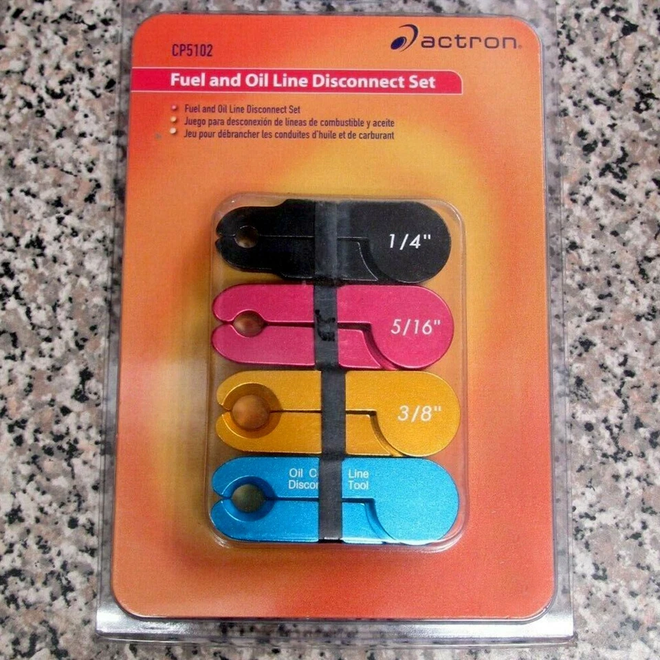 Juego de desconexión de línea de combustible y aceite Actron CP5102 1/4" 5/16" 3/8" nuevo Foto 1 de 4