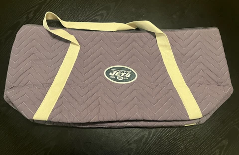 Little Earth New York Jets NFL Chev Stitch Weekender Duffle Bag Top Zip 28x14x9 Cover