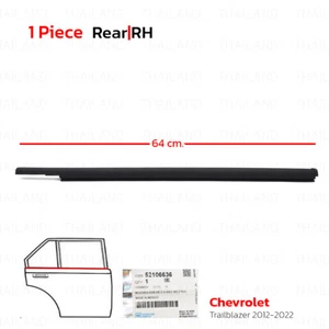 Rear Right Outer Weatherstrip Door Belt For Chevrolet Trailblazer 2012 - 2022 - Picture 1 of 9