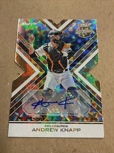 2016 Panini Elite Giants Andrew Knapp ORO Stato Die Cut Autografo S/P 1/1 - Foto 1 di 7