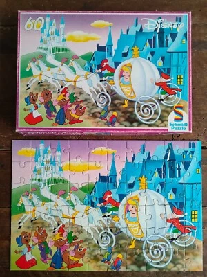 CENERENTOLA Schmidt Puzzle Disney 60 Pezzi Vintage 1990's - Immagine 1 di 4