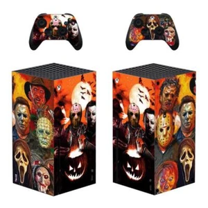 Decal Halloween Skin Sticker Horror Wrap Jason Michael Xbox Series X Console - Picture 1 of 72