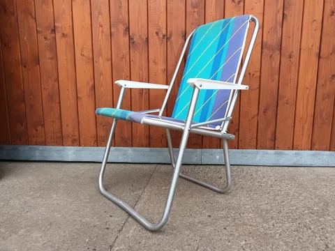 Lounger Garden Seat Folding Chair Classic Car Camping Bulli Vintage Retro 80er 2 Cover