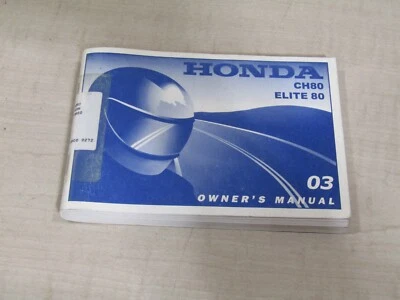 Honda Ch80 Elite 80 2003 manual del propietario Foto 1 de 2