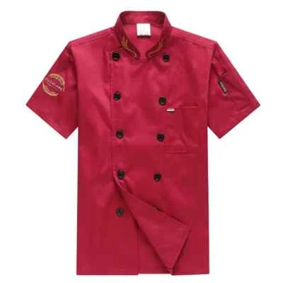 Catering Chef Work Clothes Men's Short-sleeved Summer Clothes Hotel Chef Clothes - Image 1 of 4
