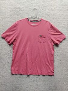 Tommy Bahama 100% Pima Cotton Men's Relaxed Fit Pink Salmon T-Shirt Size L