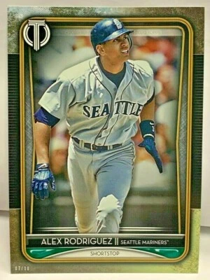 Alex Rodriguez 2020 Topps Tribute #3 Oversized 5x7 GOLD Parallel#d 7/10 MARINERS - Image 1 of 2
