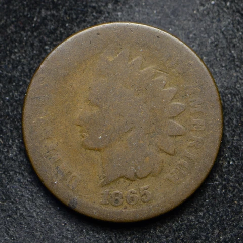 1865 Indian Head Cent AG (bb11251) Cover