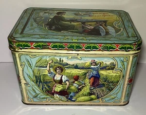 Vintage Early 1900’s Biscuit/Bizochos Tin Bella’s Artes Buenos Aires, Argentina - Picture 1 of 10