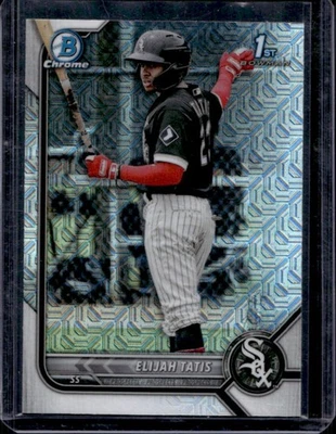 2022 Bowman Mega Box Elijah Tatis Mojo Refractor #BCP-23 White Sox - Image 1 of 2