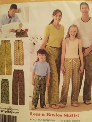 Pajama Pants Sewing Pattern Kids & Adults Pajamas Sewing Pattern 2290 - Image 1 of 2