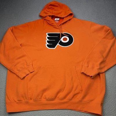 Philadelphia Flyers Sudadera con Capucha Para Hombres Naranja NHL Hockey Pullover Polar De Colección Foto 1 de 4