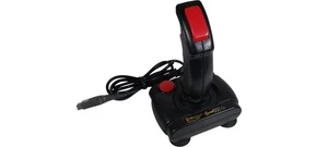 Cheetah 125 Plus Joystick Wired Controller Black Red Megadrive Console Gaming - Picture 1 of 8