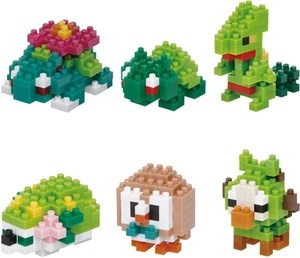 Kawada Nanoblock (Mini-Nano) Collection Pokemon Grass Type Set No.1 - Picture 1 of 1