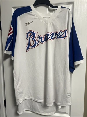 Camiseta deportiva oficial Nike Atlanta Braves Throwback Hank Aaron para hombre XXL Cooperstown Foto 1 de 4